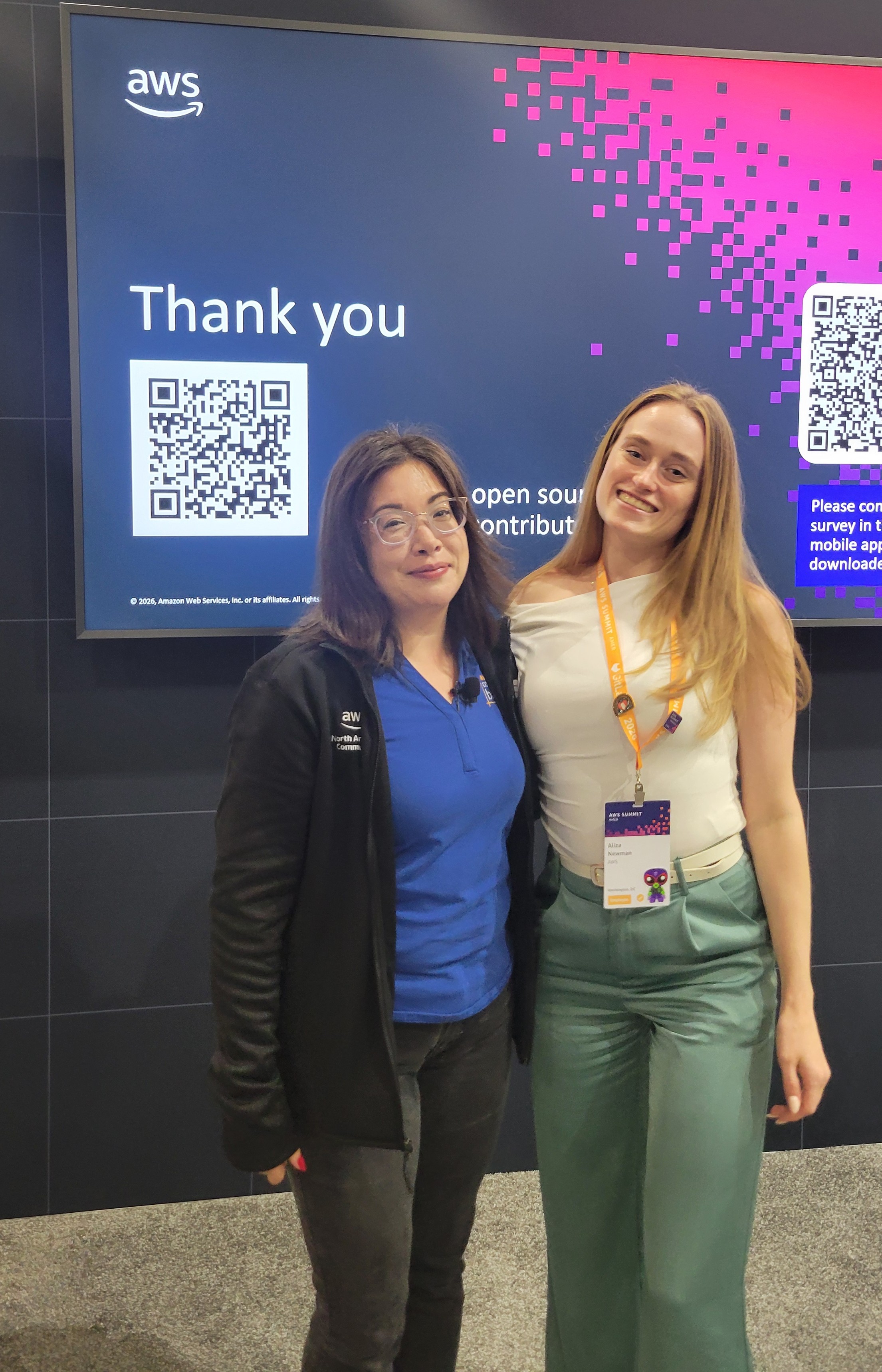 Jen with Aliza Newman after the talk